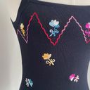 Joseph A BNWT  Embroidered Black Tank Top Photo 2