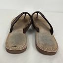 Roper Leather Embossed Western Thong Sandals Size 6 Photo 3