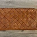 wilson's leather  Woven Leather Pelle Studio Clutch with Lattice Design Photo 0