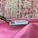 ZARA Pink Strapless Crop Tube Top Photo 2