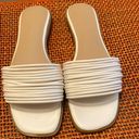 JustFab Elipis White Sandals. Kelly Roland For Photo 0