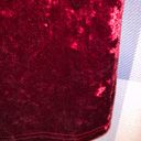 Zaful Cowl Front Velvet Mini Dress - Red Wine Photo 9