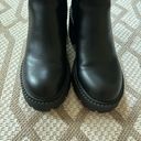 Madden Girl Black Chunky Lug Sole Black Heeled Ankle Trash Boots Size 7 Photo 2