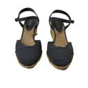 Ralph Lauren Lauren  Capricia Women's Slate Blue Espadrille Wedge Sandals Size 7B Photo 3