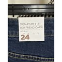 Lane Bryant  Signature Fit Boyfriend Capri Jeans Dark Wash Women's Size 24 $69.95 Photo 2