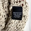 The Moon  & Madison Crop Chunky Open Knit Boat Neck Sweater Pullover Tan Size Small Photo 8