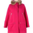 J.Crew NWT  Chateau Parka in Bright Magenta Italian Stadium-cloth Wool Coat 24 Photo 5