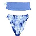 Daisy NWT Dippin 's Baja Tie Dye Bikini Bandeau High Waist Mixed XL Top M Bottoms Photo 0