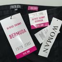 Bermuda Faith Jeans Woman NWT Size 20W Black Denim Hi-Rise Skinny  Jean Shorts Photo 2