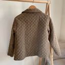 Vintage Faux Suede Quilted Collared Chore Jacket in Camel Tan Photo 3