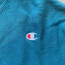 Champion Vintage X-Small  Reverse Weave Crewneck Sweater Turquoise/ Aquamarine Photo 2