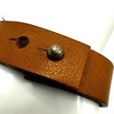 American Eagle  silver tone  and brown leather bracelet Photo 7