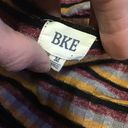 BKE  knit striped button up slouchy top Photo 1