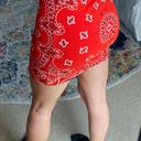 Forever 21 Red Bandana Bodycon Skirt Photo 2