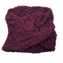 Aerie  Women's One Size Knobby Purple/Maroon Infinity Wrap Scarf Photo 0