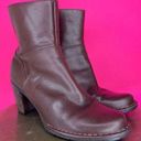 Clarks Indigo by  Saunter Brown Leather Ankle Boot Sz 6m Photo 0