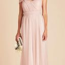 Birdy Grey NWT  Christina Convertible Vintage Blush Pink Tulle Maxi Dress Photo 8