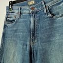 Mother Insider Crop Step Fray Jeans in Shoot To Thrill Denim Size 27 Photo 7