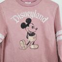 Disney  Womens S Pink Metallic Rose Gold Mickey Mouse Graphic Semi-Crop Sweater Photo 5