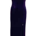 Onyx Vintage 90s  Night Dress Evening Gown Purple Velvet Sweetheart Neckline Maxi Photo 2