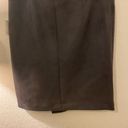 Anne Klein Ann Klein Cargo Pocket Asymmetrical Suede Pencil Skirt In Nightfall Gray Photo 5