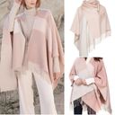 SOIA & KYO New  Blush Pink And Ivory‎ Scarf/Wrap/Shawl With Fringe OS #941 Photo 6