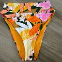 Aerie  Super High Cut Cheekiest Bikini Bottom Tropical Vibrant Colors Photo 2