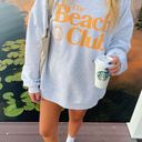 Beach Club The  Oversized Gray Pullover Photo 0