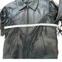 Antelope  Creek Leather Motorcycle Fringed Riding Black Jacket Size Medium Photo 10