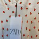 ZARA Strawberry Sleeveless Mini Dress Fit & Flare Lined Shift Cami small Photo 6