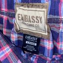 Krass&co Embassy Clothing  Pink Blue Plaid Sleepwear Pajama Pants Women's Size Large Photo 1