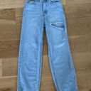 Oak + Fort  - Straight Leg Jean with Cutout in Blue Photo 0