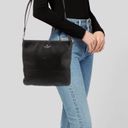 Kate Spade  Stunning black pebbled leather minimalist crossbody bag retro chic Photo 10