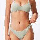 Cotton On  refined high side Brazilian bikini bottom khaki Terry green XL Photo 0