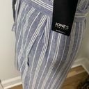 Jones New York 3/$20 NEW  Blue and White Linen Blend Belted Dress Photo 2