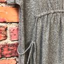 Caslon Heathered Gray  Nordstrom Oversized Tied Waist Flowing Blouse Photo 6