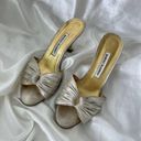 Manolo Blahnik metallic kitten heels Photo 0