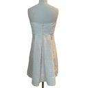 Tracy Reese  Fit & Flair Stapless Dress Ivory Textured Fabric Lined Womens 4 Photo 4