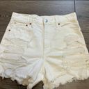 American Eagle White Jean Shorts Photo 0