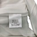 Michelle Mason  Shirt Womens Small White Brushed Fabric Off Shoulder Rayon Nylon Photo 7