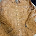 Orvis Women’s  Orange Leaf Button Up Long Sleeve Shirt Size 8 Photo 0