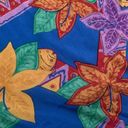 Vintage 100% silk scarf The specialty house fish/ floral print bright multicolor Photo 5