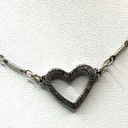 American Eagle  Outfitters silver tone heart choker necklace Photo 1