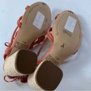 Gibson Latimer Gibson & Latimer Sandal Tasha Suede Lace up Shoe Coral 7.5 NWT Photo 10