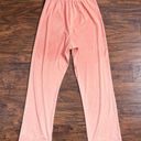 St. John  Sport • vintage pull-on faux suede pants peach coral wide leg leisure Photo 8