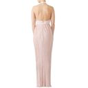 Pink Blush TJD The Jetset Dairies Women's  Pleated Skirt Halter Gown Size L Photo 1