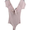 n:philanthropy  Pink Tie Front Bodysuit Small New Photo 0