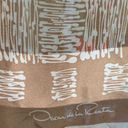 Oscar de la Renta Vintage  Scarf Sheer Silk Tonal Brown Abstract Art To Wear Photo 5