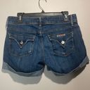 Hudson Jeans Hudson- Croxley Mid Thigh Denim Cuffed Shorts Medium Wash- Size 28 Photo 3