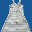 Shoshanna  Women's Tank Dress Dropped Waist V-Neck Blue White Geometric Size P Photo 3